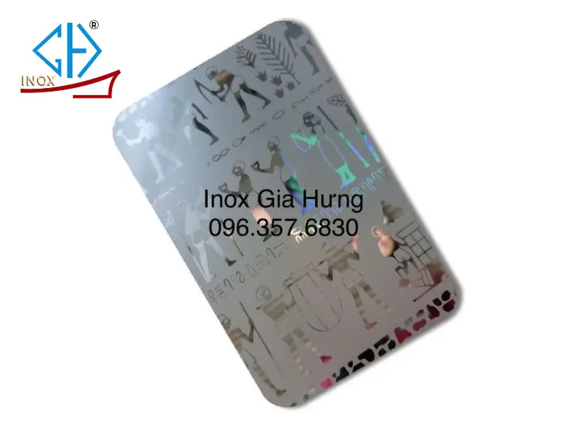 tấm inox hoa văn trắng
