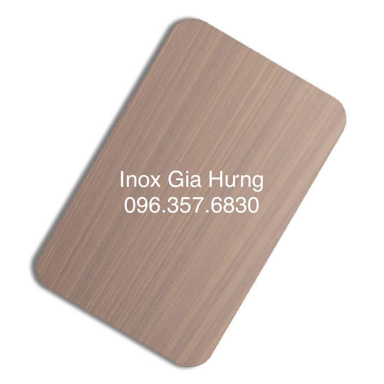 Tấm Inox Vàng Hồng Xước