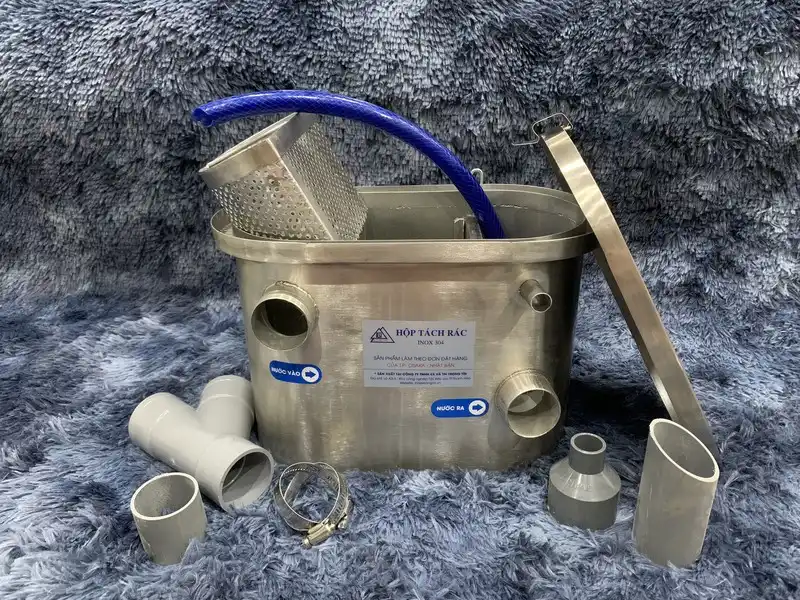 hộp tách rác phi 48