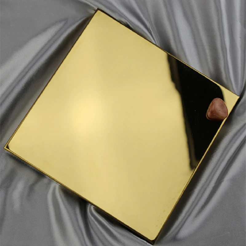 tấm inox gương vàng