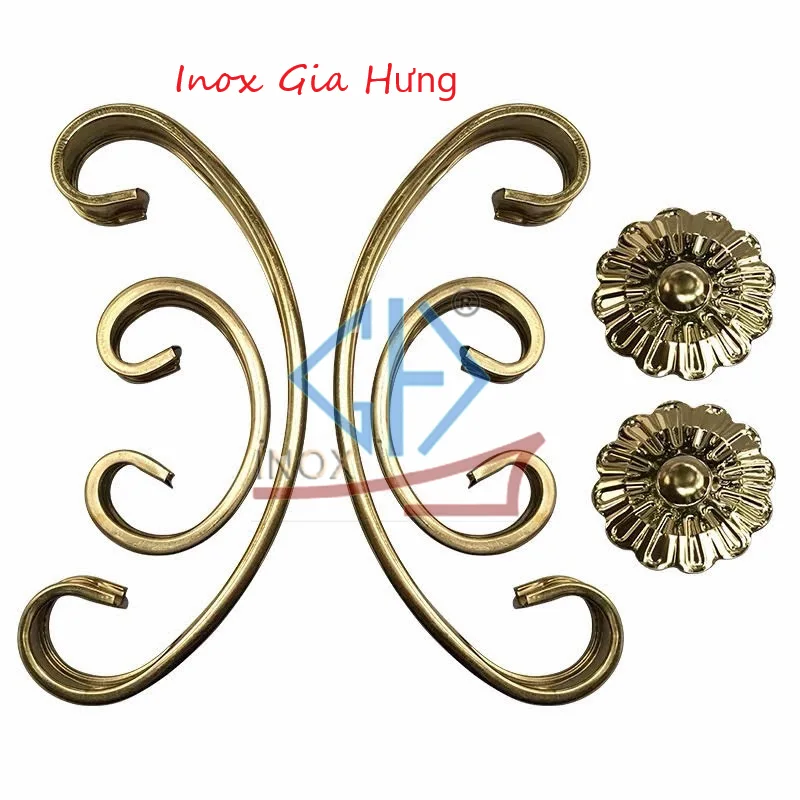 Phụ Kiện Hoa Văn Inox chữ X