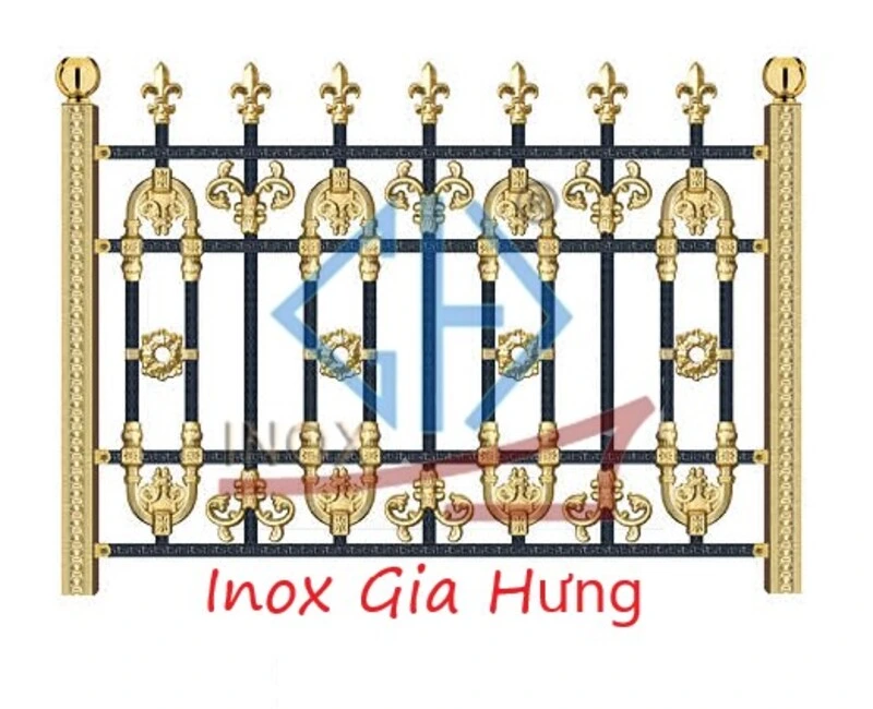hàng rào inox hoa văn