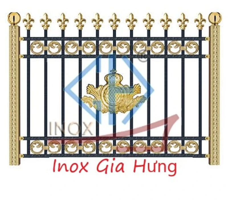 mẫu hàng rào inox