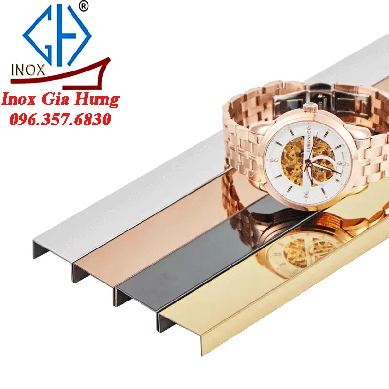 nẹp inox trang trí chữ u