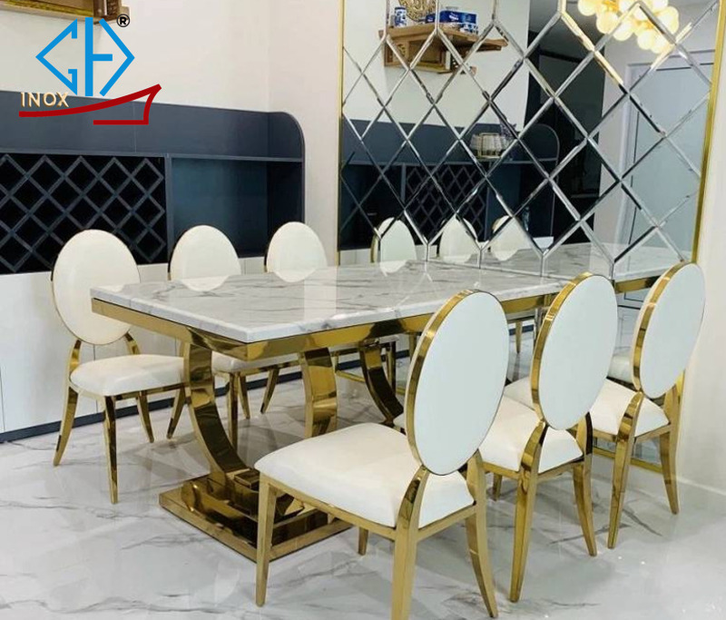 ứng dụng inox vàng gương