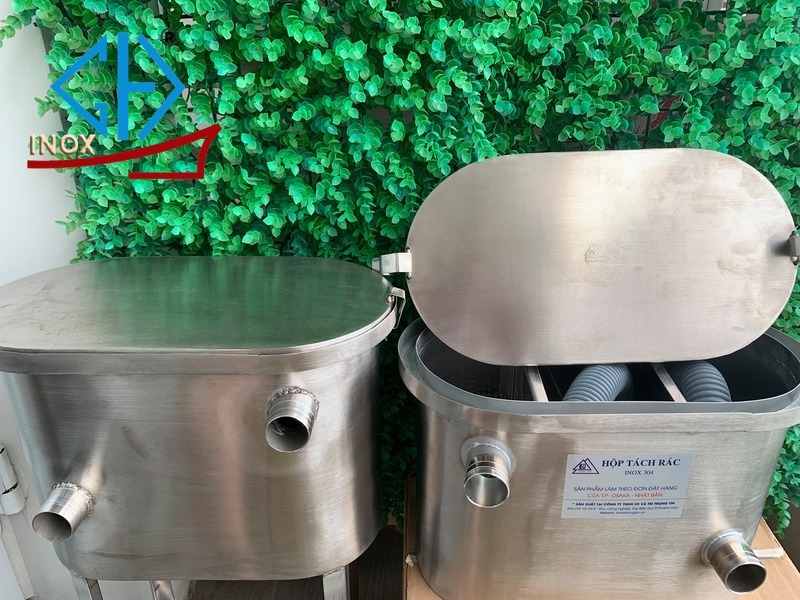 mua bể tách mỡ inox