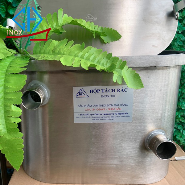 thùng tách mỡ inox