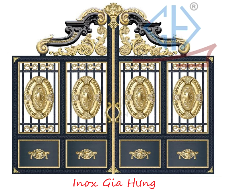 Cửa Cổng Inox Hoa Văn / Màu - 16