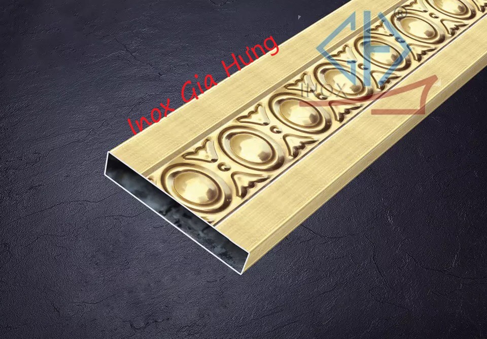 Ống hộp hoa văn inox / màu - 15