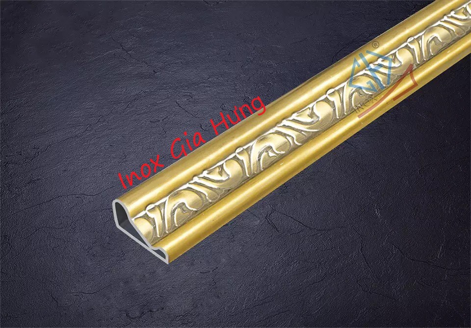 Ống hộp hoa văn inox / màu - 11