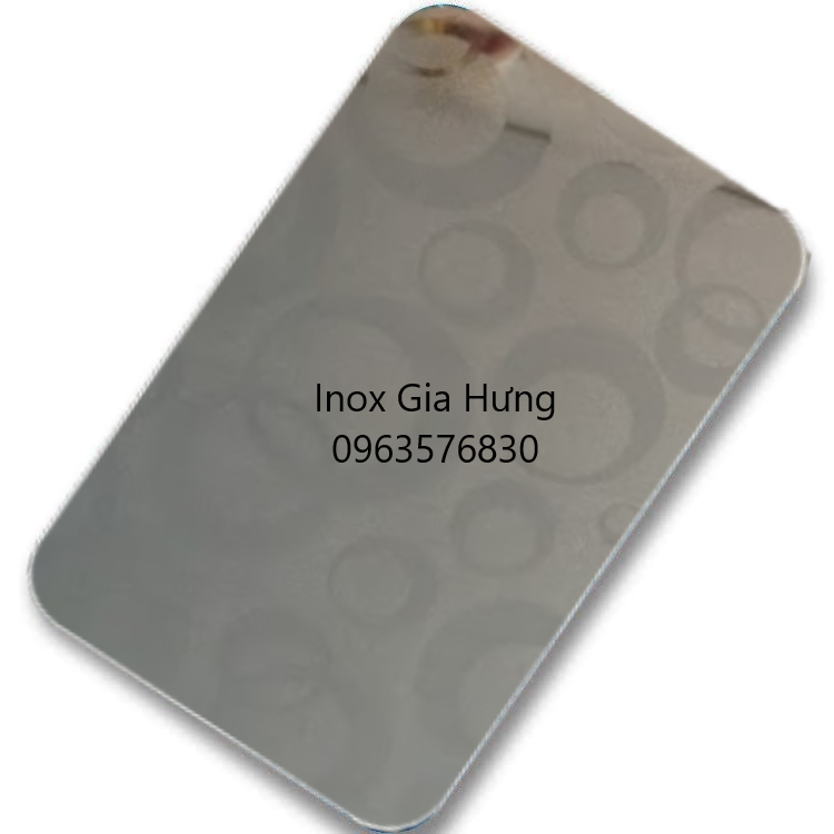 Tấm inox hoa văn trắng - 08