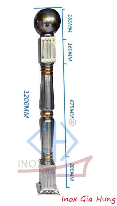 Trụ Cầu Thang Inox - 14