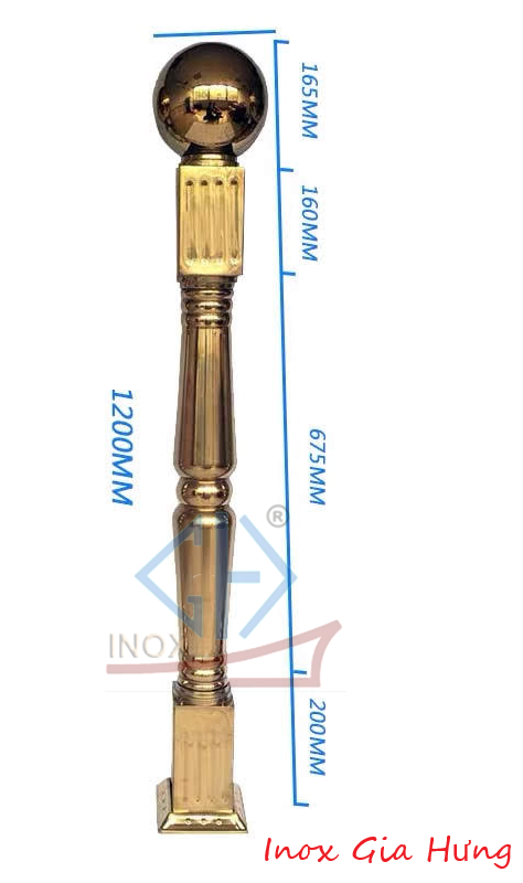 Trụ Cầu Thang Inox - 13