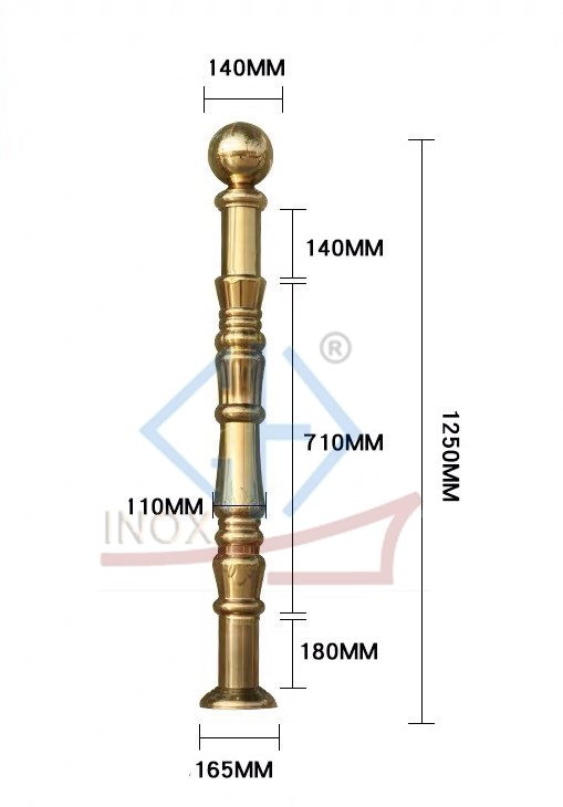 Trụ Cầu Thang Inox - 10