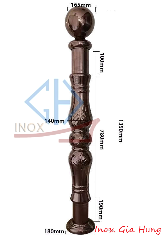 Trụ Cầu Thang Inox - 07
