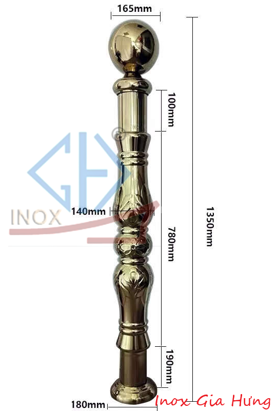 Trụ Cầu Thang Inox - 06