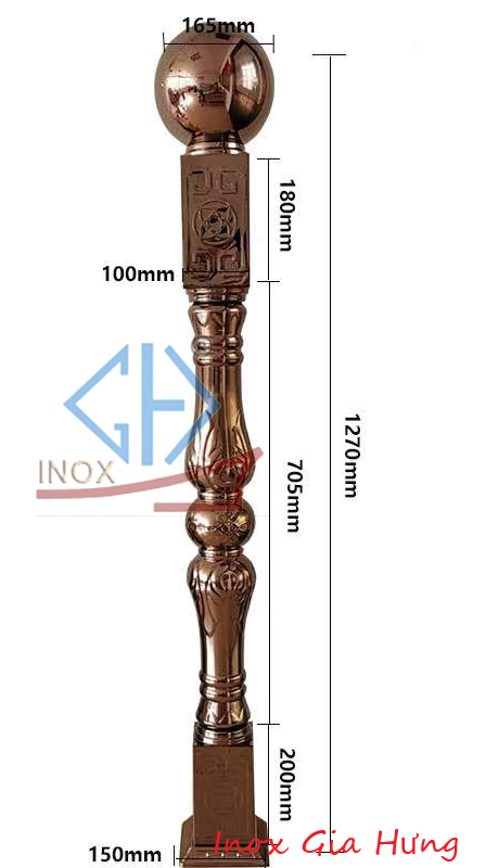 Trụ Cầu Thang Inox - 04