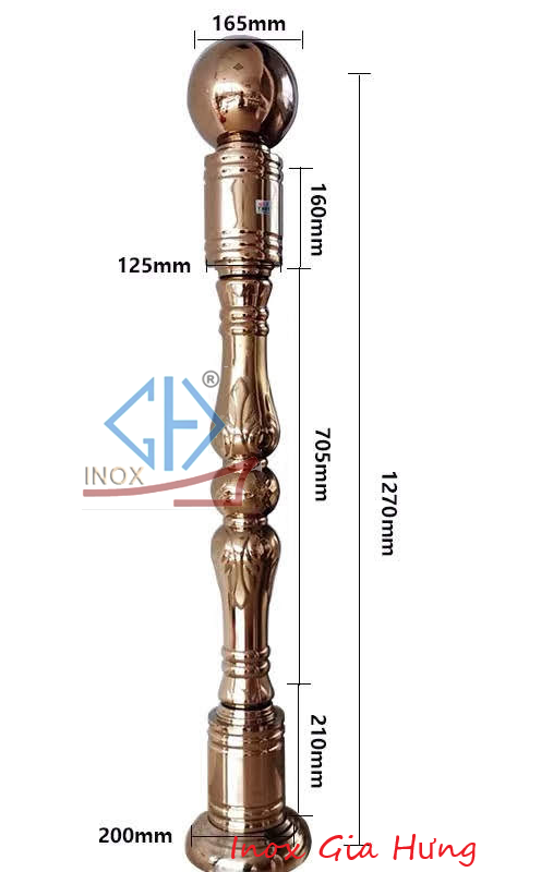 Trụ Cầu Thang Inox - 01